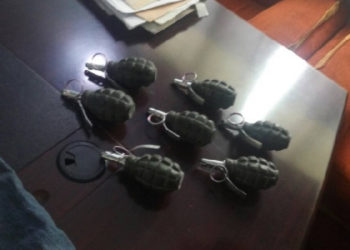 A grenade was discovered in the apartment where the Canadian ladies were being held
