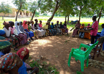 Members of a Parent Support Group in a group meeting (pre-COVID-19)