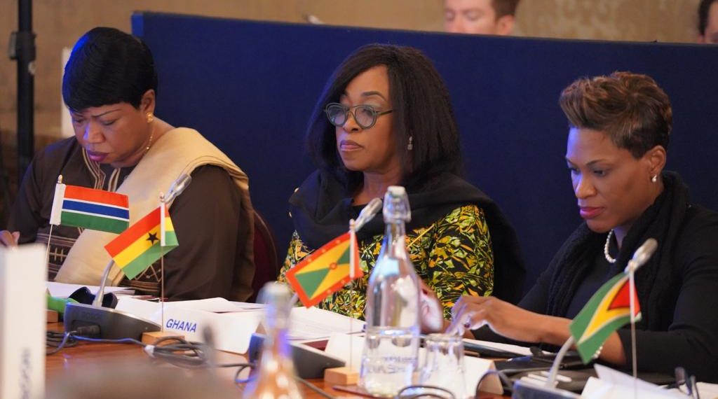 Madam Shirley Ayorkor Botchwey (Middle) Minister for Foreign Affairs and Regional Integration