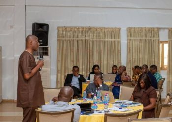File photo: Mr Jonathan Azasoo, a Technical Advisor to the National Development Planning Commission, speaking at an event.